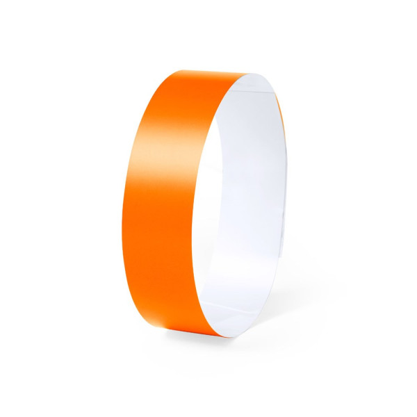 Einlassband bedrucken: Armband Fonten in orange 