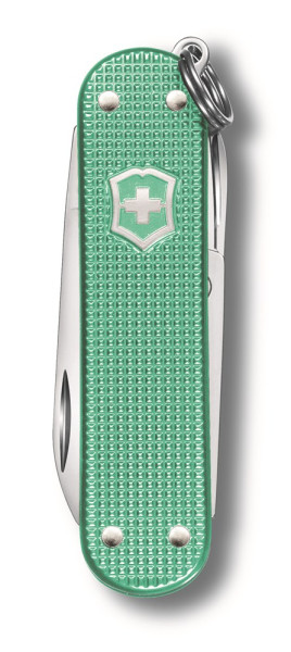 Werbeartikel Victorinox  Classic SD Alox | Kleines Schweizer Taschenmesser, 58 mm | Farbe: Minty Mint