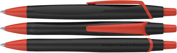 Schneider Kugelschreiber bedrucken: Kugelschreiber Reco Basic. Farbe: schwarz/rot 
