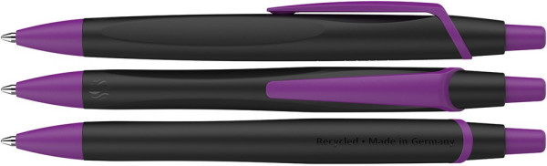  Schneider Kugelschreiber bedrucken: Kugelschreiber Reco Basic. Farbe: schwarz/lila