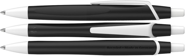  Schneider Kugelschreiber bedrucken: Kugelschreiber Reco Basic. Farbe: schwarz/weiß