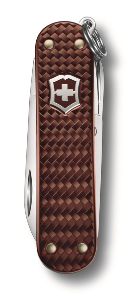  Werbeartikel Victorinox Classic Precious Alox | Kleines Schweizer Messer, 58 mm | Farbe: Hazel Brown