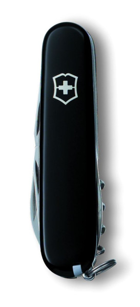 Werbeartikel Victorinox Camper | Schweizer Taschenmesser, 91 mm | Farbe: Schwarz 