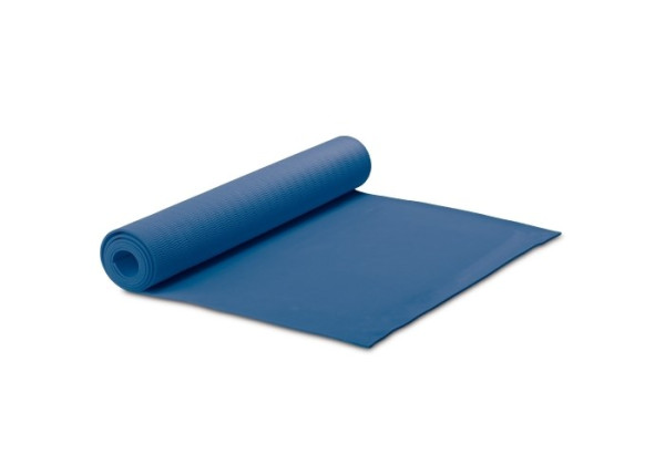 Yogamatte bedrucken: Yogamatte bedrucken: Fitness-Yogamatte mit Trageriemen in der Farbe Dunkelblau