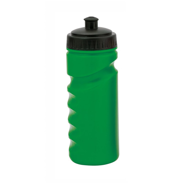 Sportflasche bedrucken | Trinkflasche Iskan | 500 ml | Farbe: grün-schwarz 