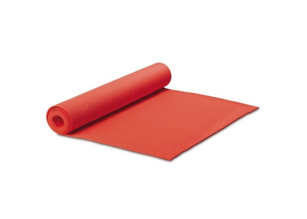 Yogamatte bedrucken: Yogamatte bedrucken: Fitness-Yogamatte mit Trageriemen in der Farbe Rot