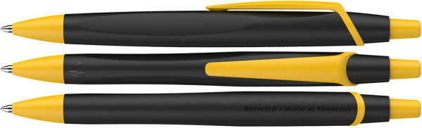  Schneider Kugelschreiber bedrucken: Kugelschreiber Reco Basic. Farbe: schwarz/gelb