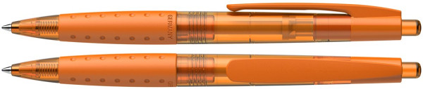   Schneider Kugelschreiber mit Logo | Schneider Loox Promo | Farbe: Orange transparent
