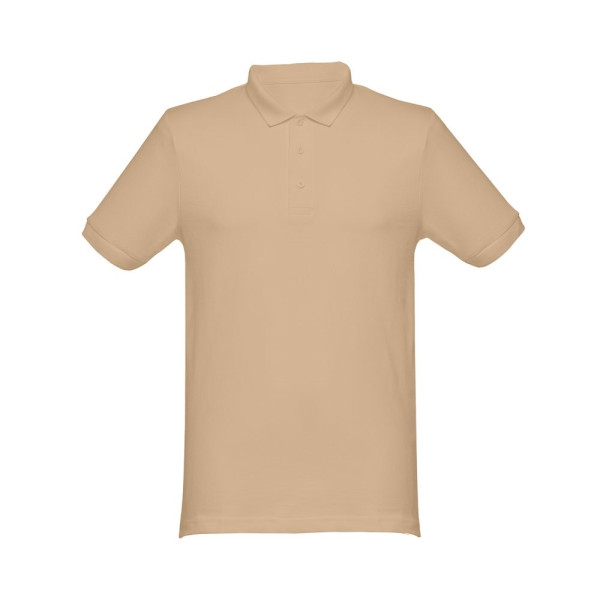   Poloshirts mit Logo | THC MONACO Herren Poloshirt, 240 g/m² | Farbe: Hellbraun