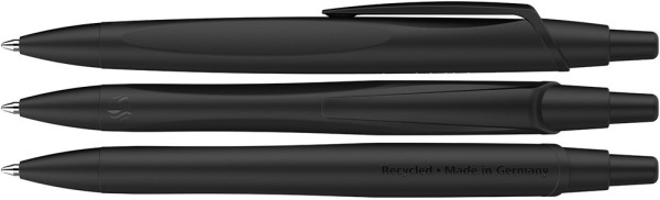 Schneider Kugelschreiber bedrucken: Kugelschreiber Reco Basic. Farbe: schwarz/schwarz 