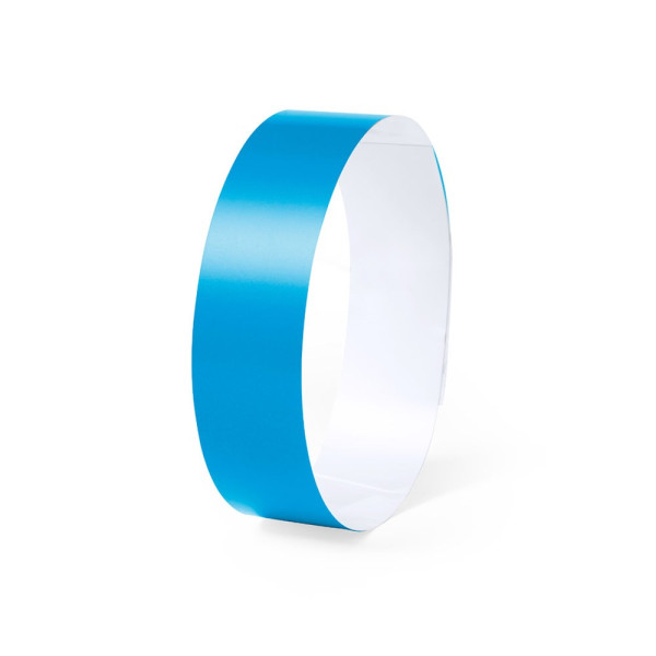 Einlassband bedrucken: Armband Fonten in hellblau 