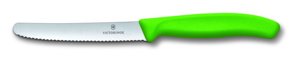 Werbeartikel Victorinox Tomatenmesser mit Gravur | Farbe: Grün 