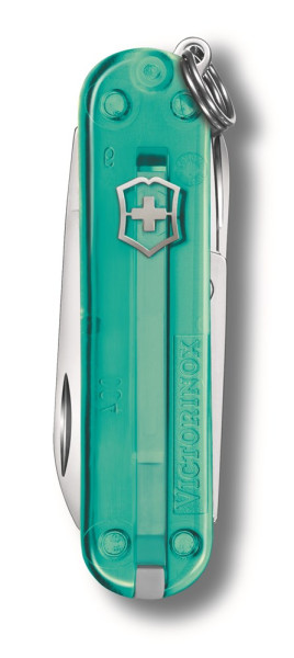 Werbeartikel Victorinox Classic SD | kleines Schweizer Taschenmesser, 58 mm | Tropical Surf 