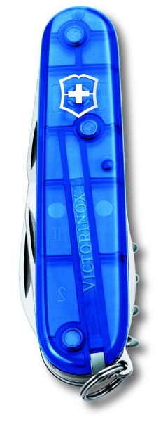 Werbeartikel Victorinox Waiter | Schweizer Taschenmesser, 84 mm | in Blau-Transparent 