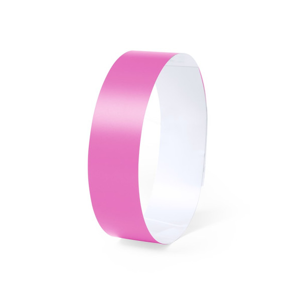 Einlassband bedrucken: Armband Fonten in pink 