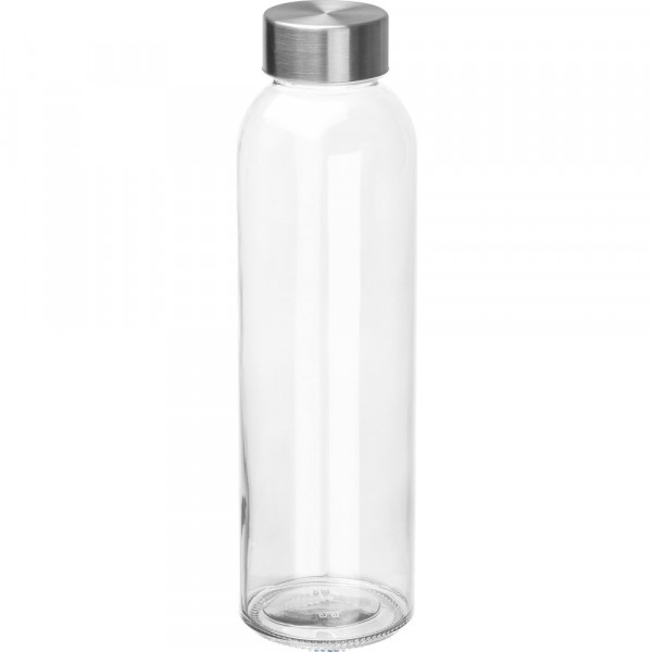 Glasflasche bedrucken |  Trinkflasche aus Glas, 500ml, in Transparent 
