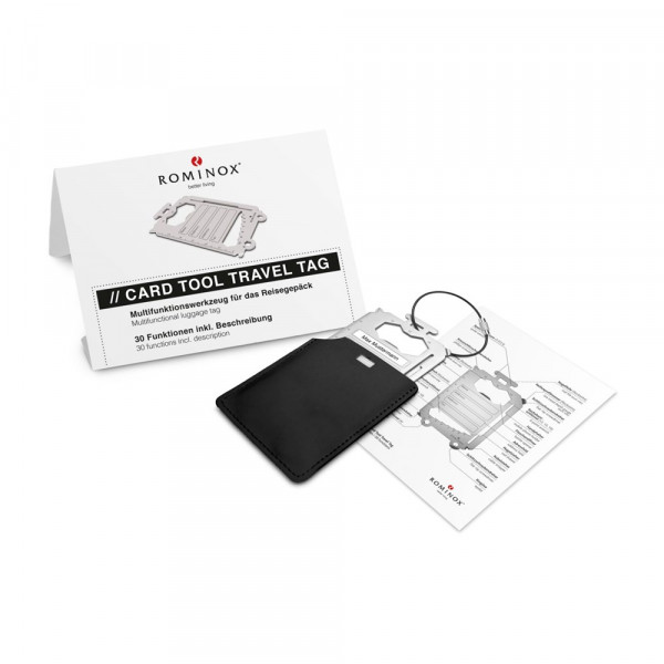  ROMINOX® Card Tool Travel Tag - 30 Funktionen mit Ihrem Logo als Werbeartikel
