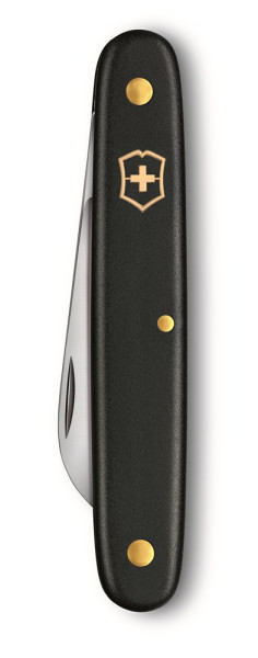 Werbeartikel Victorinox Blumenmesser für Linkshänder, Farbe: Schwarz 