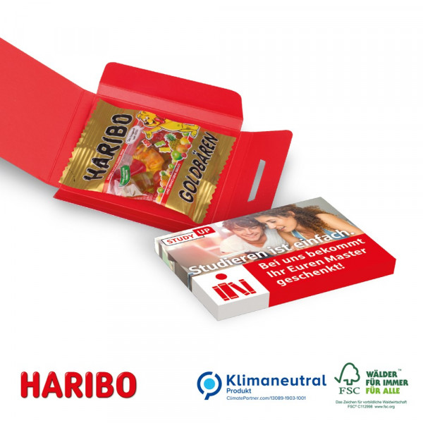 Haribo Werbeartikel: 10 g Tütchen Haribo Goldbären im Werbe-Briefchen