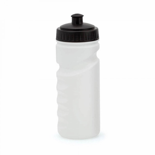 Sportflasche bedrucken | Trinkflasche Iskan | 500 ml | Farbe: weiß-Schwarz