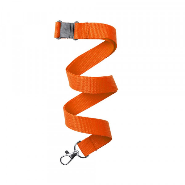Schlüsselband bedrucken | Schlüsselband Kappin aus robustem Polyester | Farbe: Orange
