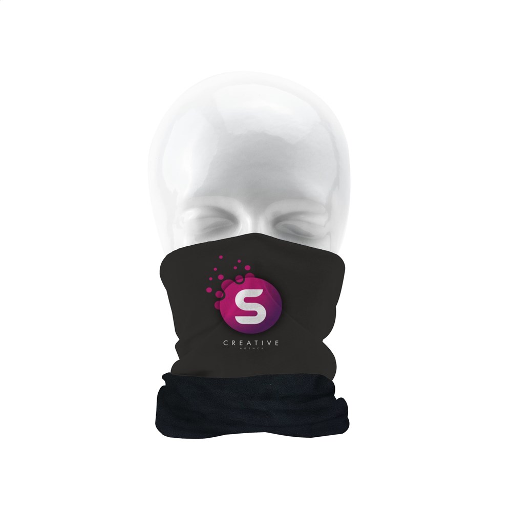 Bandana Fleece multifunktioneller Schal - SCHWARZ
