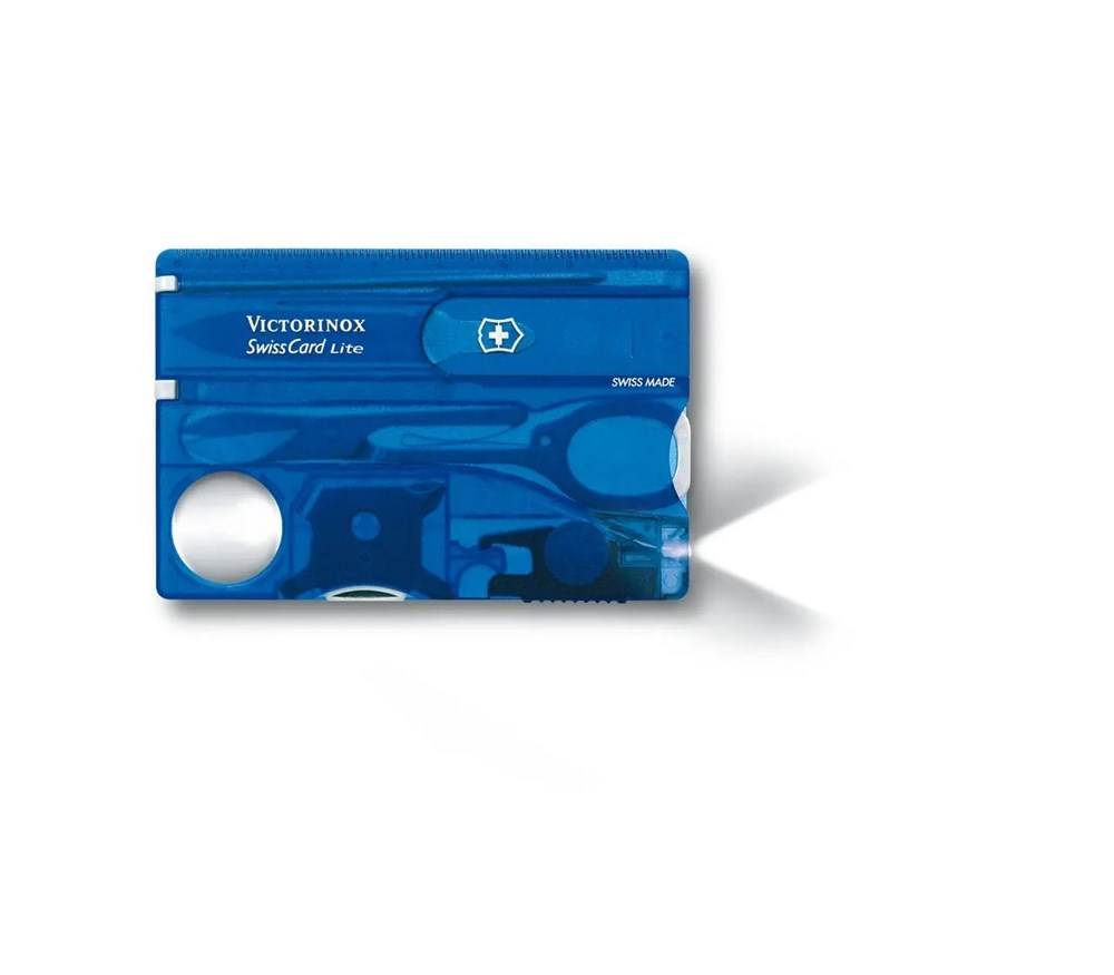 Victorinox SwissCard LITE - blau-transparent