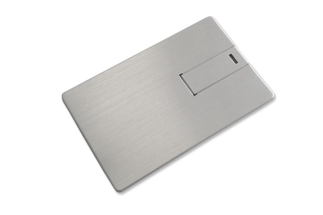 USB-Stick Credit Card 5 Alu - silber