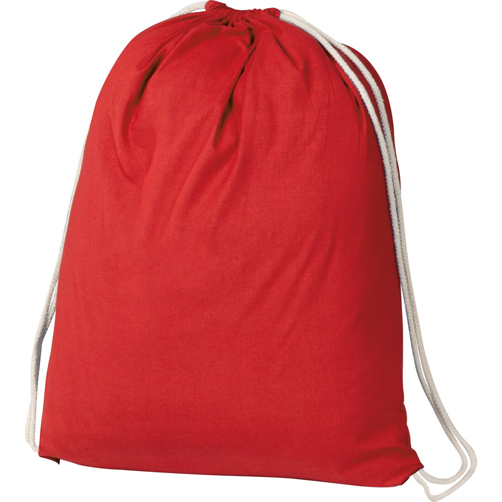 Gymbag aus Baumwolle - rot