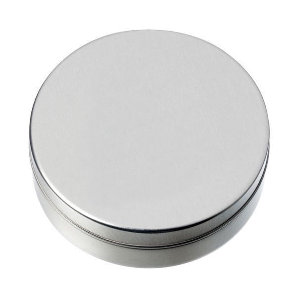 XS-Prägedose mit Pulmoll Pastillen - silber-glänzend