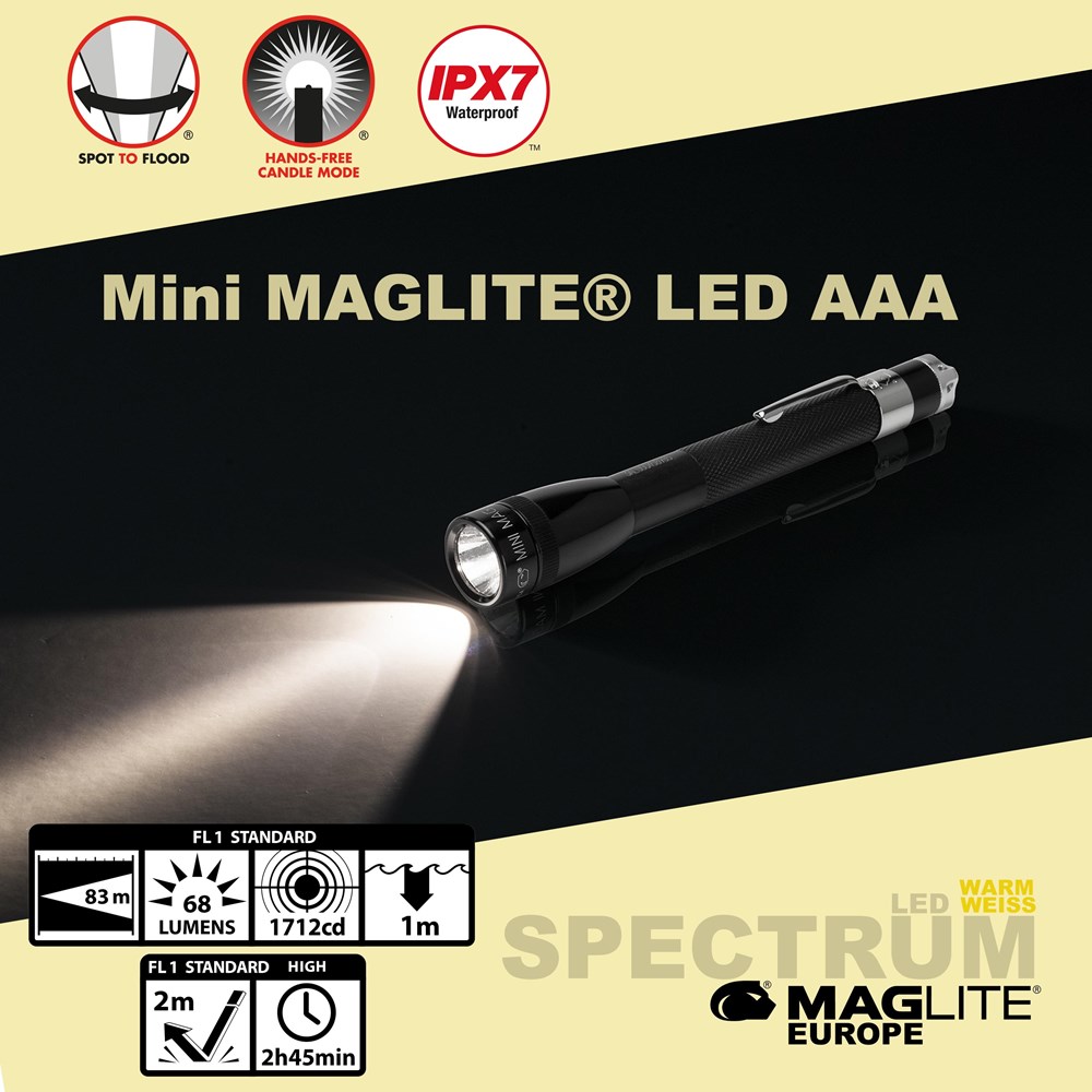 Maglite®  Spectrum Series™  Mini Maglite® AAA - warm weiß