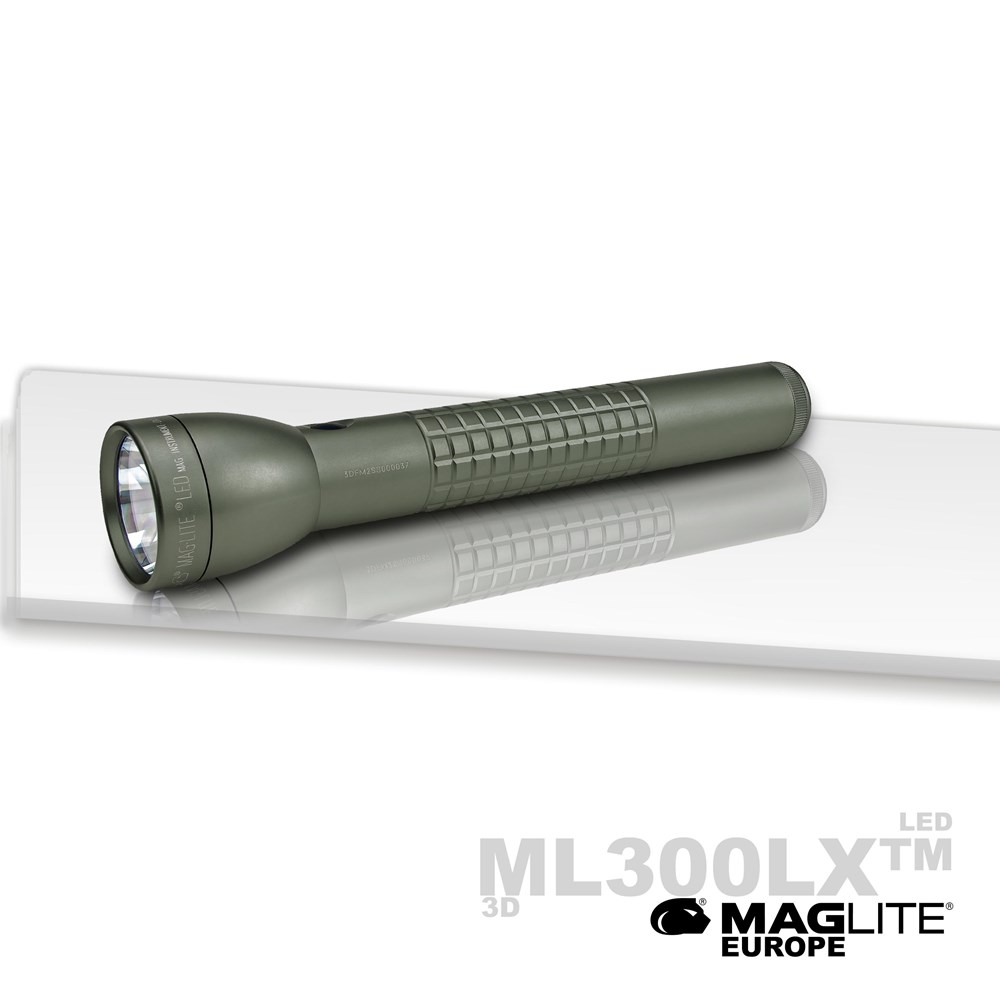 Maglite®  ML300LX™ LED 3D - Laubgrün / Matt