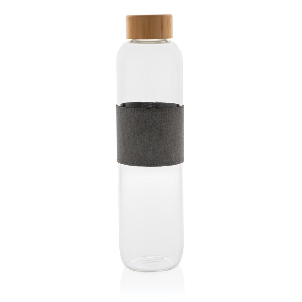 Impact Borosilikat-Glasflasche mit Bambusdeckel 750ml