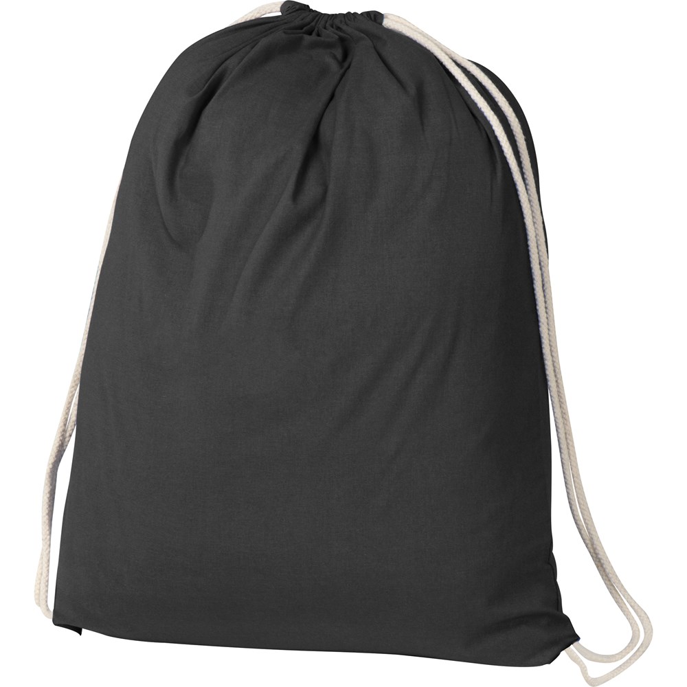 Gymbag aus Baumwolle - SCHWARZ