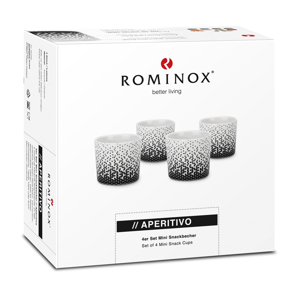 ROMINOX® 4er Set Mini Snackbecher Aperitivo