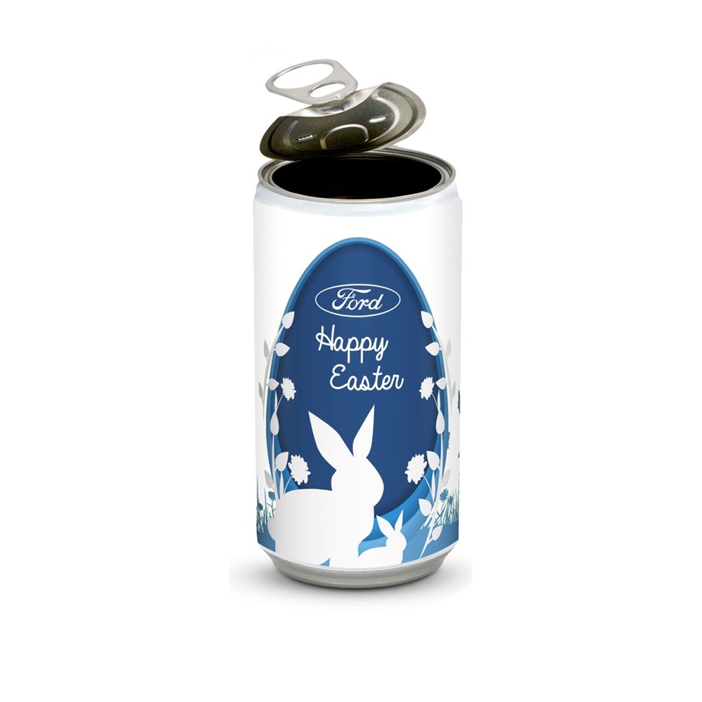 Lindt-Oster-Überraschung, Das Nest in der Dose - Etikett Danke