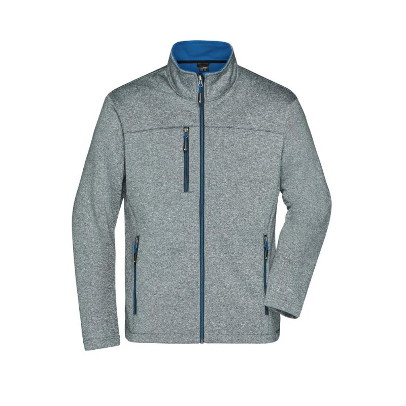 blau/grau (dark-melange/royal)