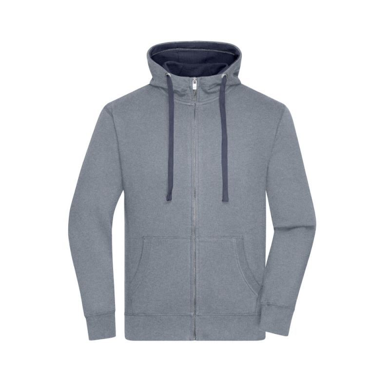 blau/grau (grey-melange/navy)