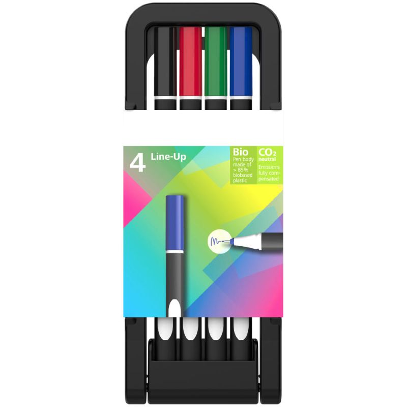 schwarz/weiß + Schreibfarbe