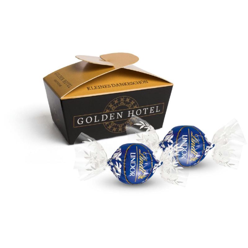 25 g - Lindt Lindor: Schokolade Feinherb - 4c Euroskala