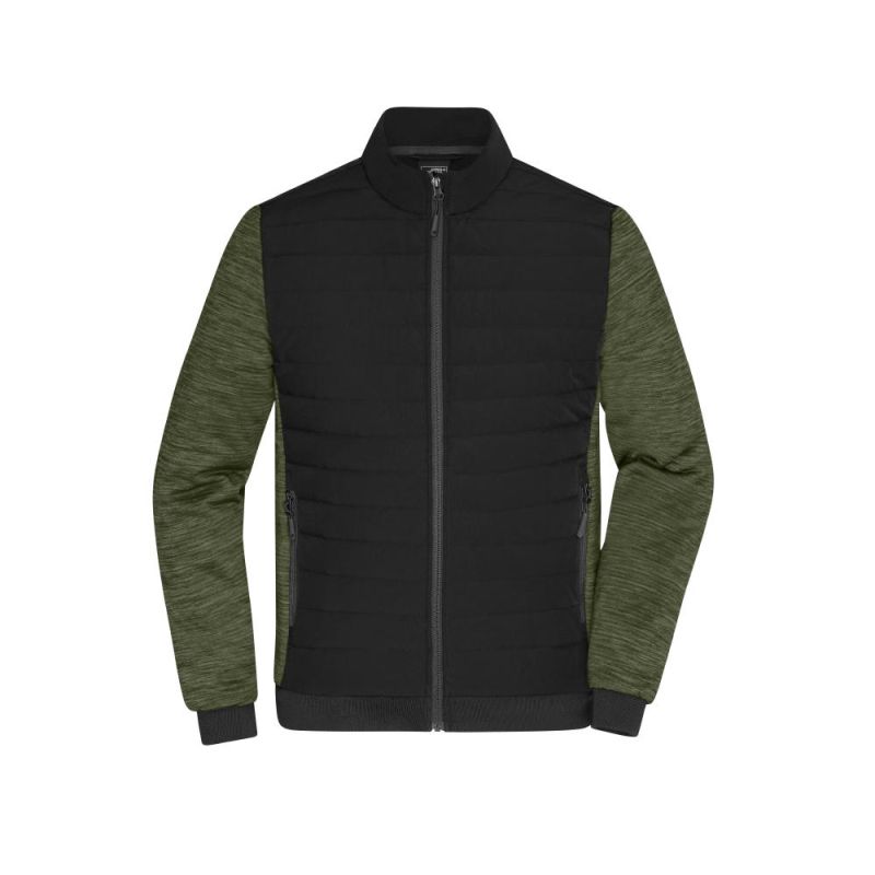 schwarz/oliv/braun (black/olive-melange)