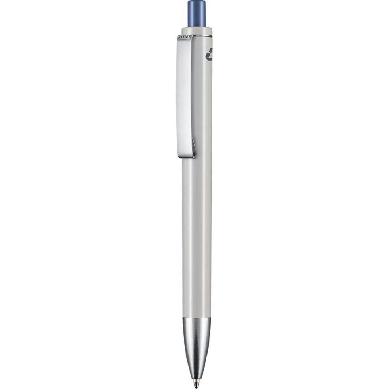 grau recycled (PCR)/azur-blau