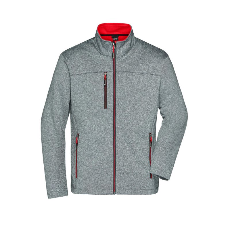 grau/rot (dark-melange/red)