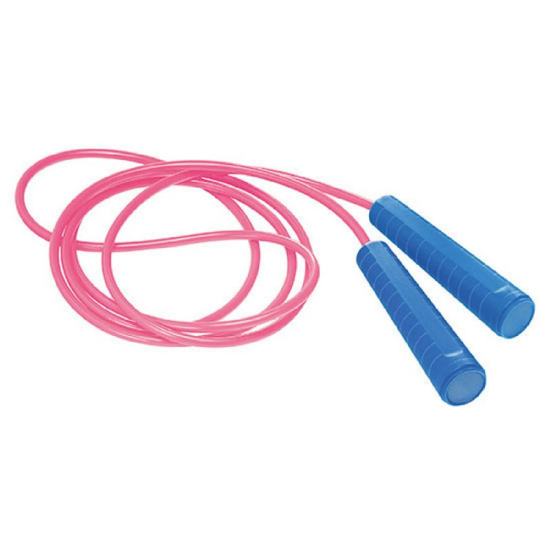 Griff blau, Deckel blau, Seil pink