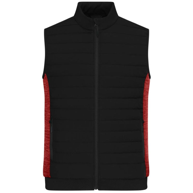schwarz/rot (black/red-melange)