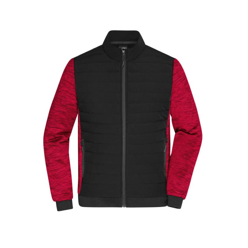 schwarz/rot (black/red-melange)