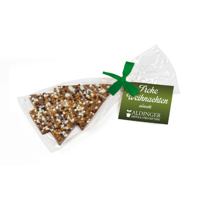 30 g - Vollmilchschokolade (Topping Knusperkugeln) - Grüne Schleife - 4c Euroskala