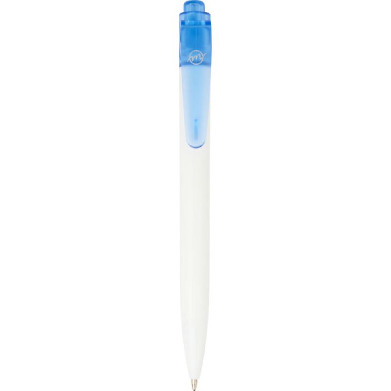transparent blau, weiss